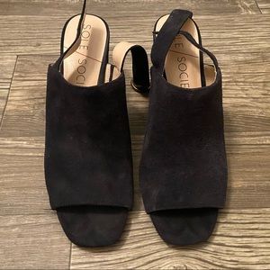 Sole society suede open toe booties 11